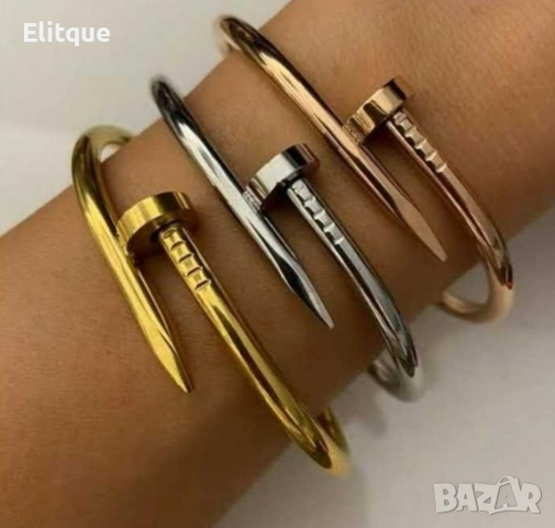 Атрактивна дамска гривна в авангарден дизайн, снимка 2 - Гривни - 52656962