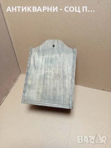 Соц Стар Дървен Лъжичник За Прибори. , снимка 4 - Антикварни и старинни предмети - 52057322