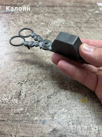 Стара ножица за гасене на фитил на свещ, снимка 7 - Колекции - 51413327