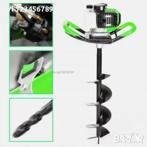 Бензинов Свредел ДРУЖБА 74 cc, снимка 4 - Градинска техника - 50143289