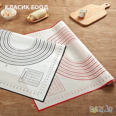Силикнова подложка за месене, точене и печене 60х40 см., снимка 2 - Други - 51767598