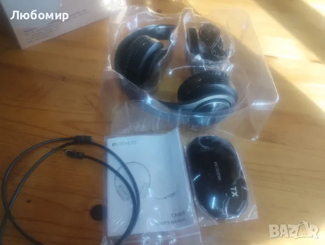 Безжични слушалки Retekess TA005 за телевизор, безжични слушалки за телевизор, вградена

, снимка 4 - Слушалки и портативни колонки - 49203664