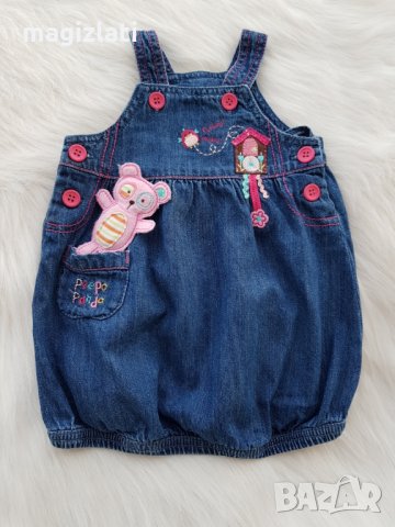 Дънков сукман George 0-3 месеца , снимка 2 - Бебешки рокли - 28993238