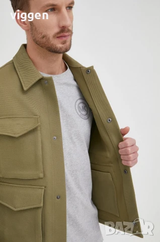 Яке на Michael Kors. Цвят зелен. Хаки Размер М. Милитъри стил. Класика, снимка 6 - Якета - 51175590