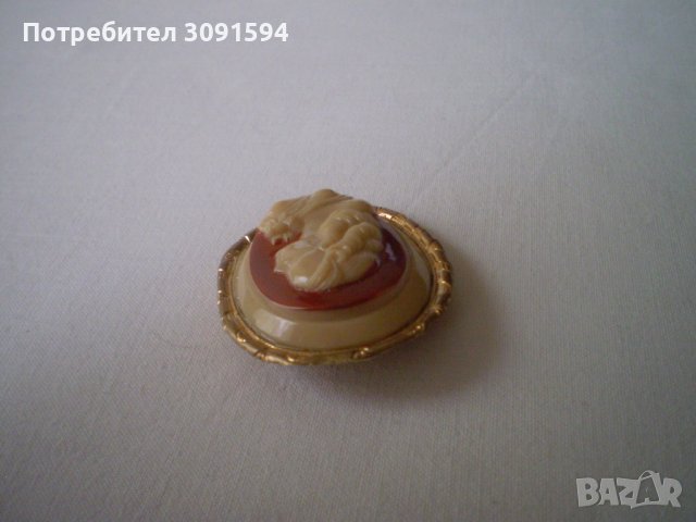 брошка -игла с викторианска жена-камея , снимка 8 - Антикварни и старинни предмети - 40403157