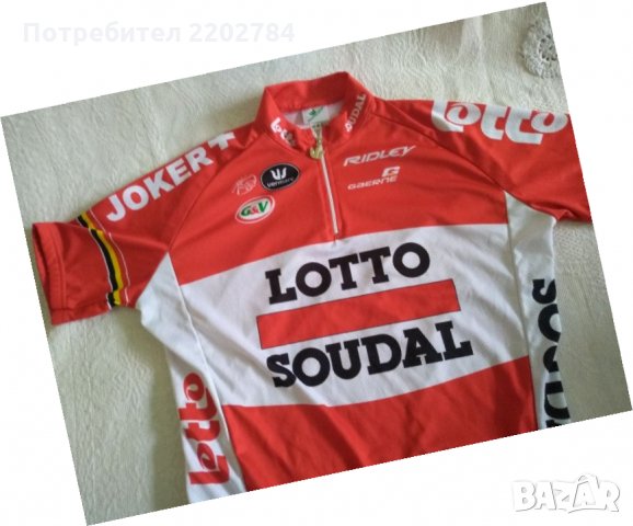 Тениска колоездене Лото Содал,Lotto Soudal, снимка 2 - Аксесоари за велосипеди - 32581381