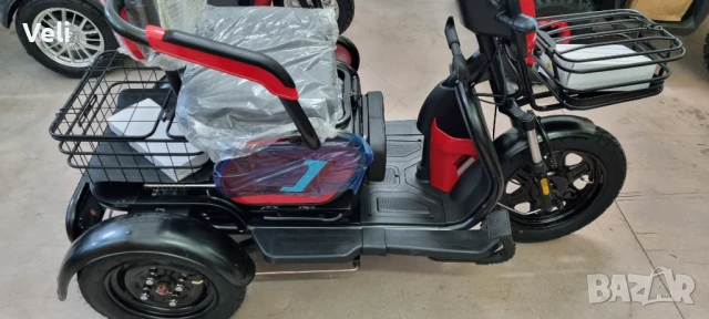 Триколка на ток 2000W 60V триместна високопроходима, снимка 2 - Мотоциклети и мототехника - 50655561