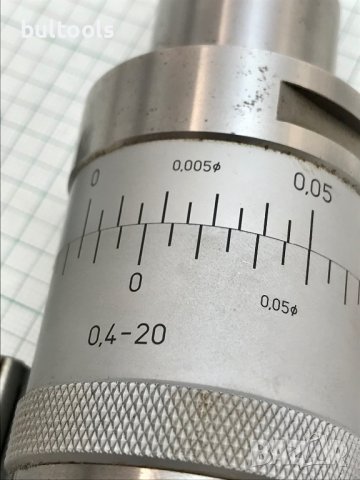 Швейцарска микрометрична глава Ф0.4-20мм./ 5 микрона., снимка 5 - Други машини и части - 32943162
