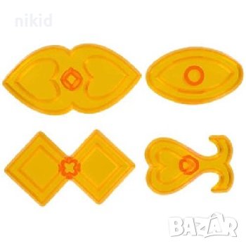 сет лотус лотос пластмасови форми части за направа на цвете за торта фондан, снимка 2 - Форми - 37577010