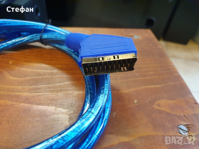 НОВ! Висококачествен скарт кабел с позлатени конектори SCART-SCART 1,5m, снимка 5 - Други - 51960619