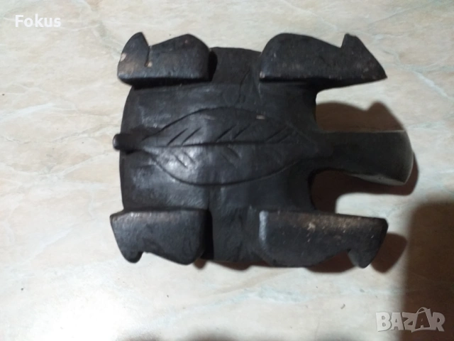 Костенурка дърво и месинг, снимка 5 - Антикварни и старинни предмети - 53355957