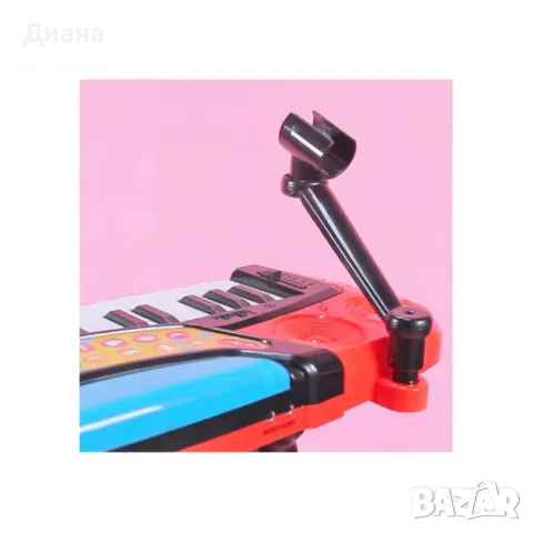 Детска йоника със звукови ефекти, микрофон, седалка и свързване към телефон, снимка 8 - Музикални играчки - 48344909