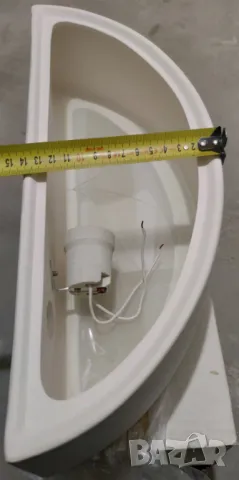 Лампа керамичен стенен плафон Alfa Omega бял (2 бр.), снимка 4 - Лампи за стена - 49931479