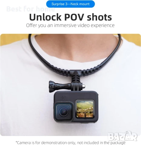 Комплект аксесоари за екшън камера, съвместим с GoPro Max Hero и др., снимка 5 - Чанти, стативи, аксесоари - 51140294