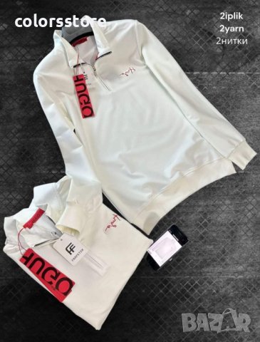 Мъжка бяла блуза Hugo Boss-VL67H2