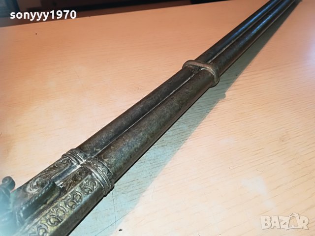 стара пушка антика-метал/дърво 102см 0406210831, снимка 5 - Антикварни и старинни предмети - 33100028