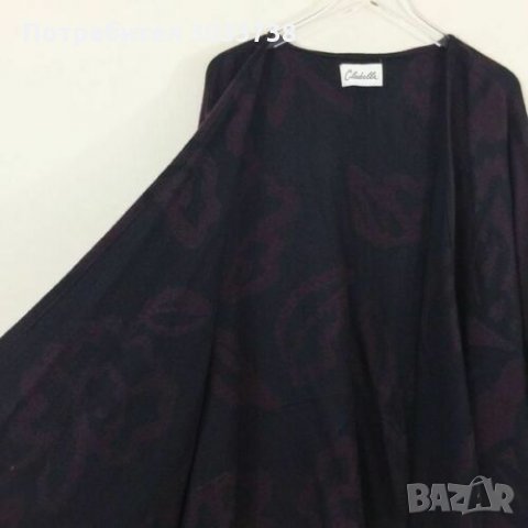 Cleobella Отворена Жилетка Наметало с Пискюли, снимка 5 - Жилетки - 32435359