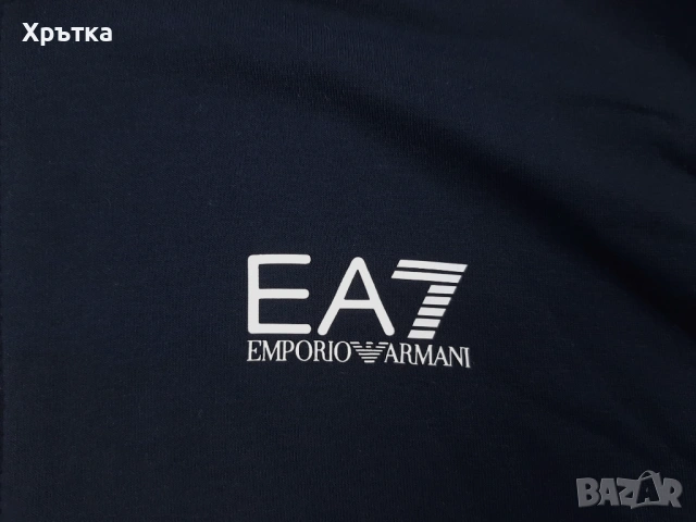 Emporio Armani EA7 - Оригинално мъжко горнище с качулка размер S, снимка 7 - Спортни дрехи, екипи - 53465133