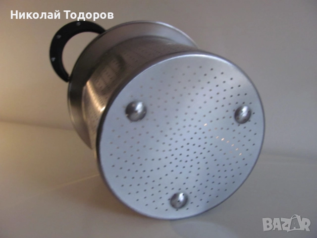 Alessi - дизайнерски комплект (тенджера) за приготвяне на паста, снимка 6 - Съдове за готвене - 52522575