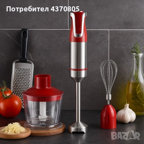 Пасатор 3 в 1 с чопър и бъркалка Royalty Line RL-ESMS800