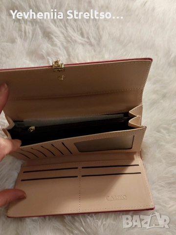 новый дамский кошелёк розово гоцвета, снимка 6 - Портфейли, портмонета - 52849673