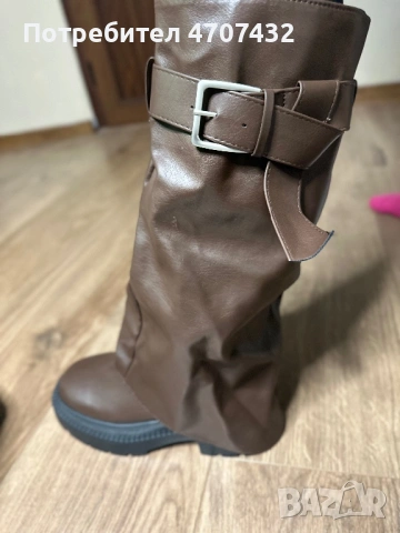 Дамски кожени ботуши 37 