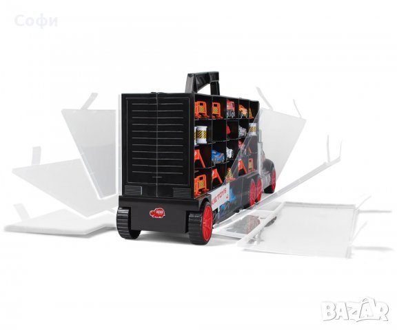 Камион Dickie Toys с дръжка за пренасяне с включени превозни средства, снимка 4 - Коли, камиони, мотори, писти - 32356727