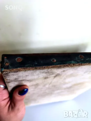 Страхотна Стара Медна Икона, снимка 8 - Икони - 49641000