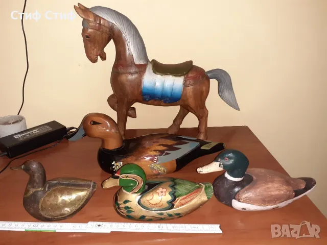 Дървени Патета и Кон, снимка 3 - Декорация за дома - 47825034