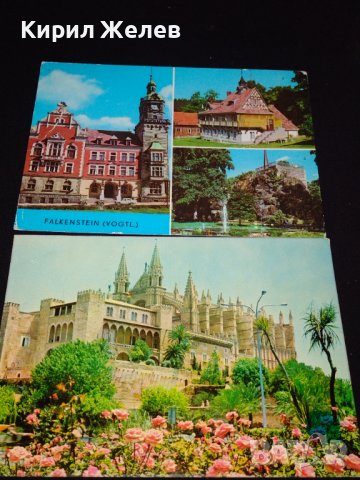 Две стари картички Катедралата в Палма де Майорка,красив Замък Германия 41642