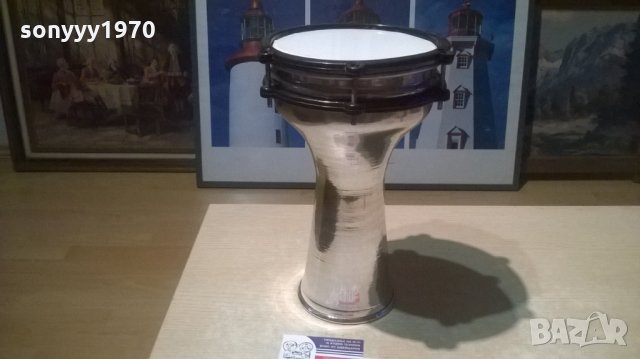 тарамбука-бяло/инокс-30х20см, снимка 3 - Ударни инструменти - 28207590