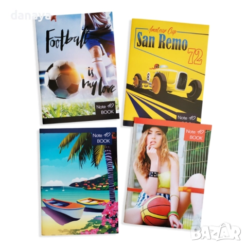 3093 Тетрадка А4, широки редове, вестникарска хартия, 40 листа