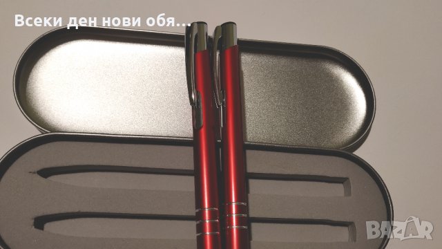 Луксозен комплект - химикал и тънкописец в метална кутия , снимка 13 - Други - 28898116
