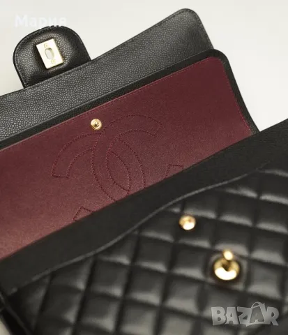 Голяма луксозна от естествена кожа “Шанел/Chanel “чанта.  , снимка 3 - Чанти - 49892573
