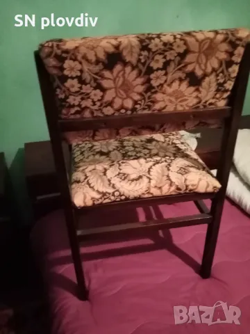 2 стари трапезни стола, снимка 3 - Столове - 48574628