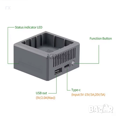 DJI Mavic 4 Pro зарядно, снимка 2 - Дронове и аксесоари - 52889481