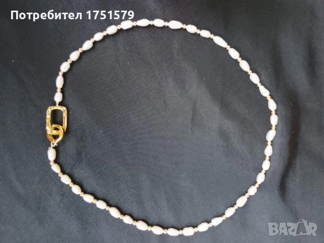 Ново колие с естествени перли, снимка 8 - Колиета, медальони, синджири - 52145544