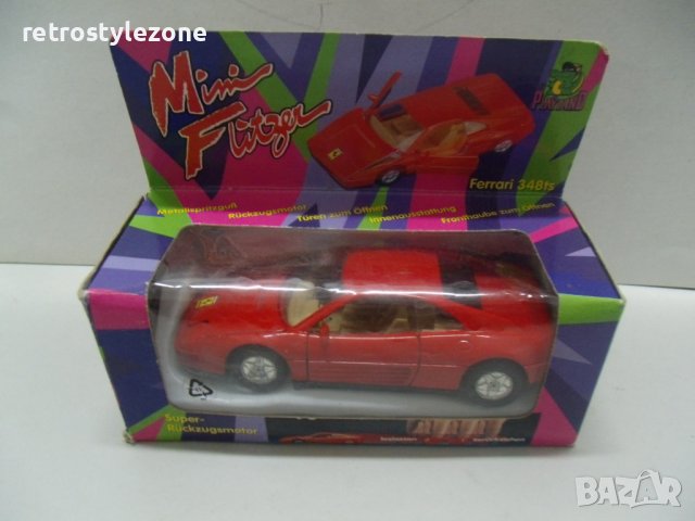 № 7309 стар макет автомобил Ferrari 348 ts   - Mini Flitzer - WELLY   - размер 11 / 5 / 3,5 см   , снимка 11 - Други ценни предмети - 43450473
