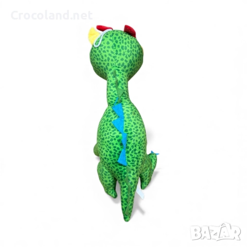 Плюшена играчка Зелен Динозавър-забавен, шарен и перфектен за гушкане!, снимка 3 - Плюшени играчки - 52776760