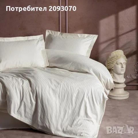 Спален комплект - памучен сатен, снимка 2 - Спално бельо - 49841237