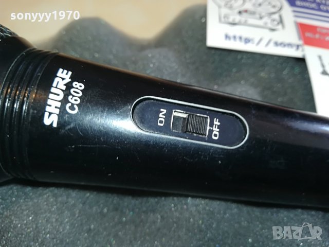 shure c608 profi microphone, снимка 6 - Микрофони - 28588701