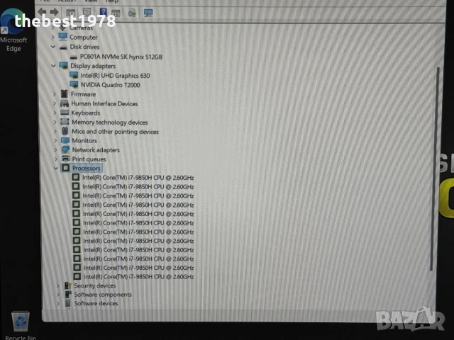 Dell Precision 5540`i7-9850H/16GB RAM/512GB SSD/Nvidia T2000/FHD IPS, снимка 9 - Лаптопи за работа - 53374254