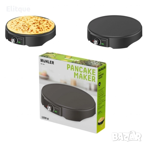Уред с незалепващо покритие за приготвяне на палачинки, 1200W, снимка 2 - Други - 52842609