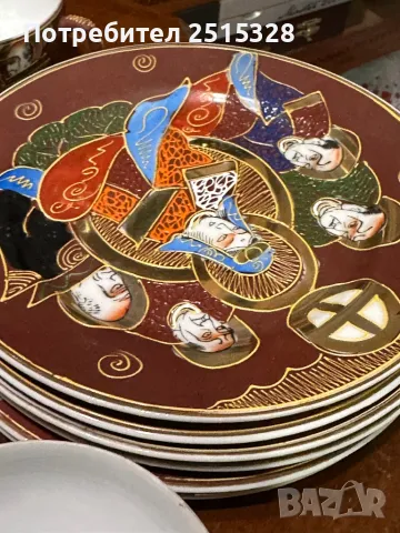 стар японски порцеланов сервиз за чай, снимка 10 - Други ценни предмети - 50428356