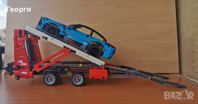 Lego Technic 42098 Автовоз + 42093 Chevrolet Corvette ZR1, снимка 4 - Конструктори - 49110776