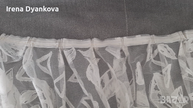 Бяло дантелено перде, снимка 4 - Пердета и завеси - 51612316