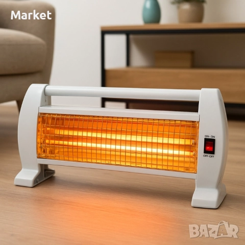 Кварцова отоплителна печка Rosberg – избор между 1000W и 1200W, снимка 3 - Отоплителни печки - 51812107