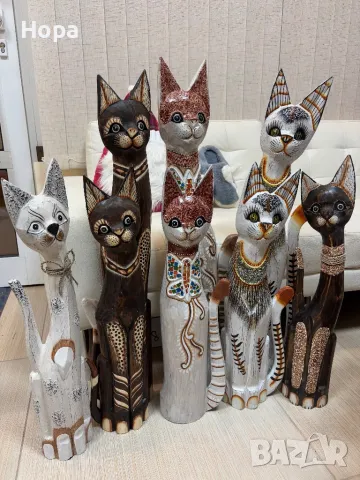Котки от дърво -100см.,80см. и 60см., снимка 7 - Декорация за дома - 29389762