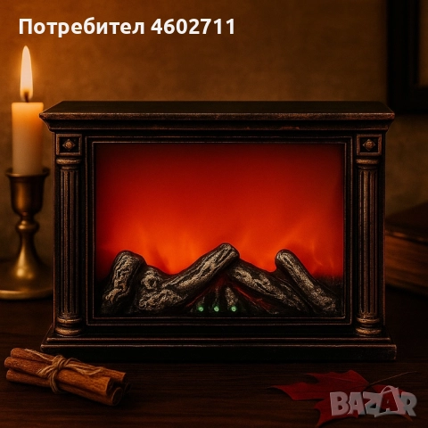 LED камина с ефект на тлеещи въглени – безопасна и стилна атмосфера у дома, снимка 4 - Лед осветление - 51925537