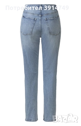 НОВИ jeans / дънки права кройка, стандартна височина на колана, до глезена 98% памук, снимка 2 - Дънки - 50410786